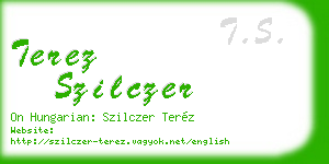 terez szilczer business card