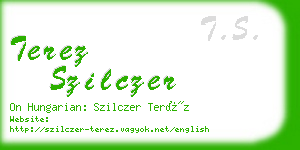 terez szilczer business card